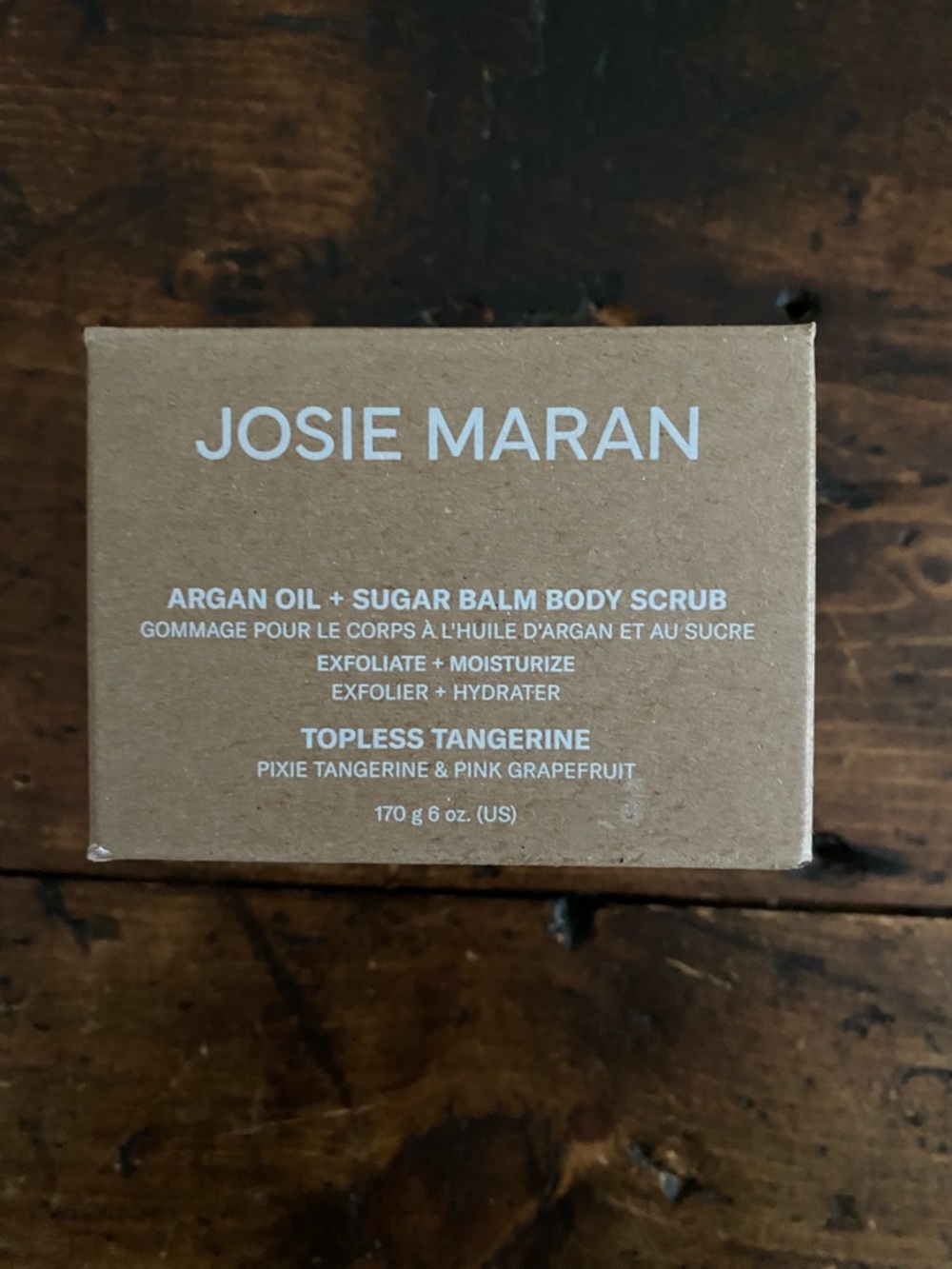Josie Maran Sugar and Argan Oil Body Scrub Topless Tangerine 🍊 Sealed Unopened